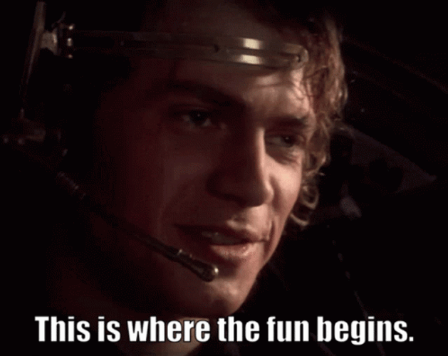 Anakin Skywalker Star Wars Fun Begins GIF
