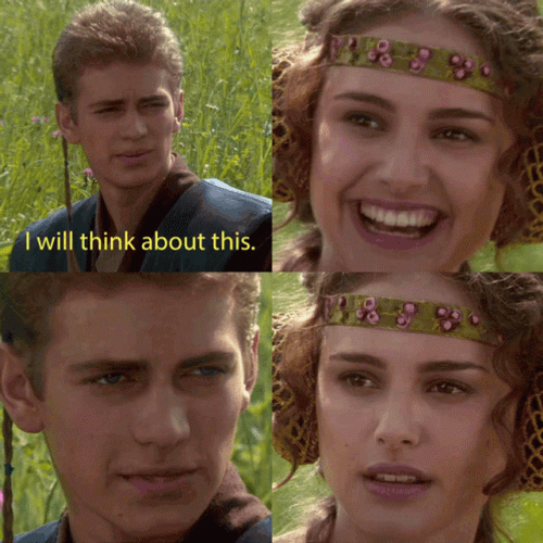 Anakin Skywalker Star Wars I Will Think  GIF