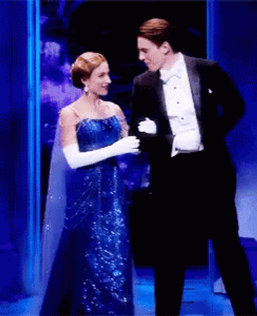 Anastasia Dmitry Broadway Musical Couple GIF