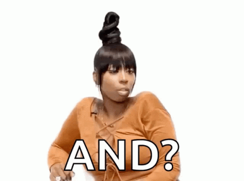 And Attitude Girl Looking Nowhere GIF