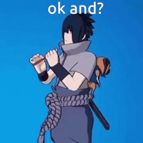 And Sasuke Uchiha Cleaning His Nails GIF