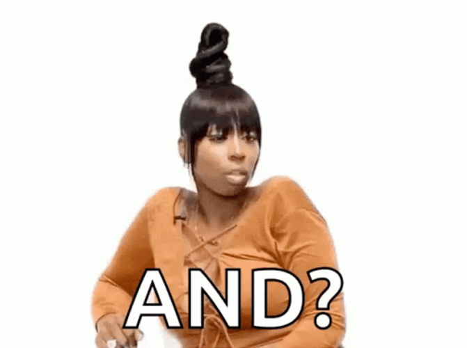 And Attitude Girl Looking Nowhere GIF
