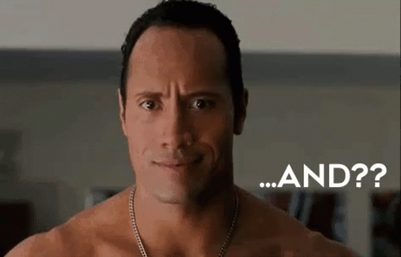 And Dwayne Johnson Smirking GIF