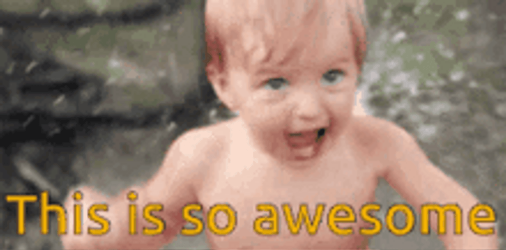 And Ecstatic Baby There Was Much Rejoicing GIF
