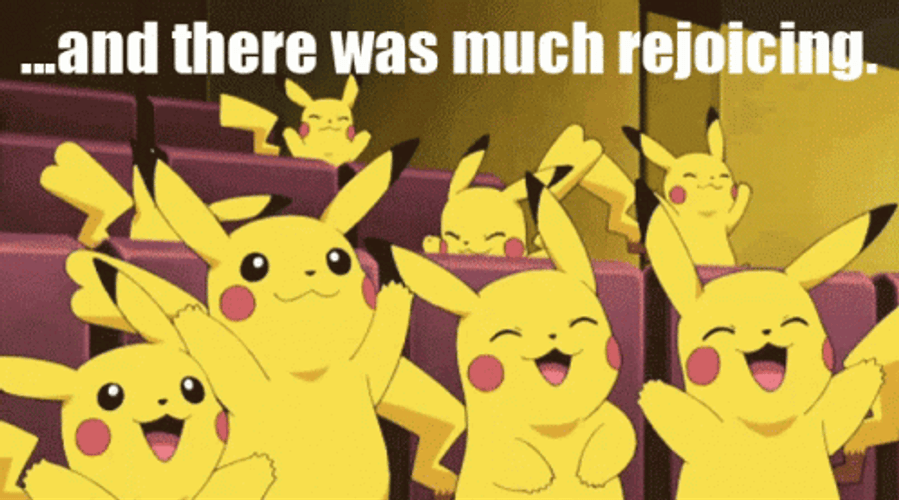 And Pikachu Celebrating There Was Much Rejoicing  GIF