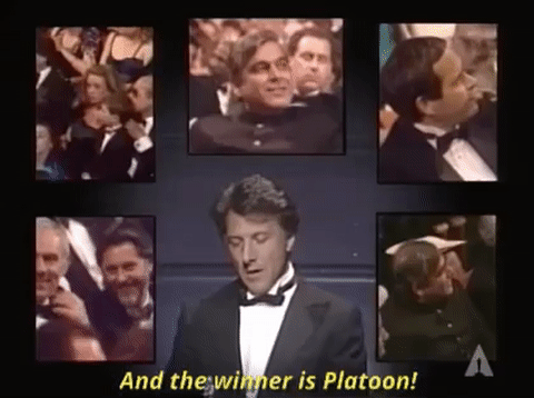 And The Winner Is Platoon GIF