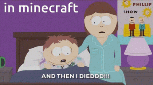 And Then I Died South Park In Minecraft GIF