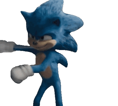 Rejoicing Sonic And There Was Much Floss Dance GIF