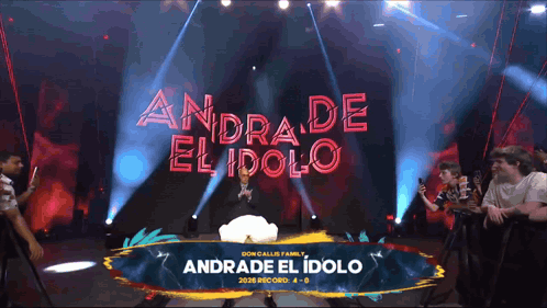 Andrade El Idolo Is The Name Of The Person On Stage GIF