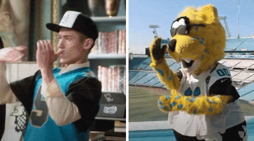 Andre Cisco Jaguars And Mascot Dance Duet GIF