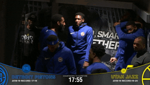 Andre Drummond Dancing With The Team GIF