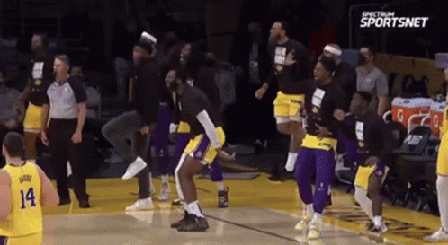 Andre Drummond Lakers Win GIF