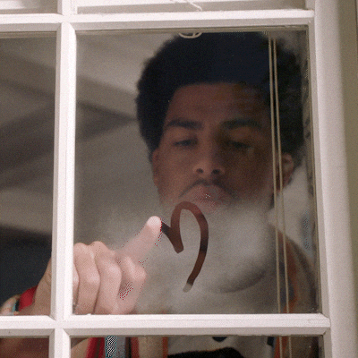 Andre Johnson Jr Draw Heart In Glass GIF