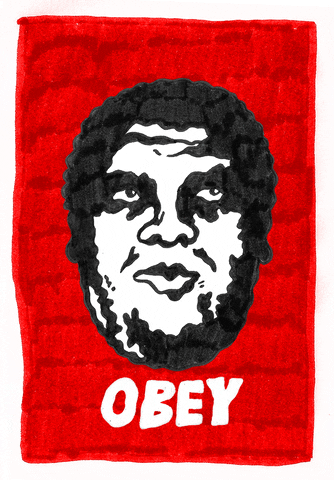 Andre The Giant Cartoon Face GIF