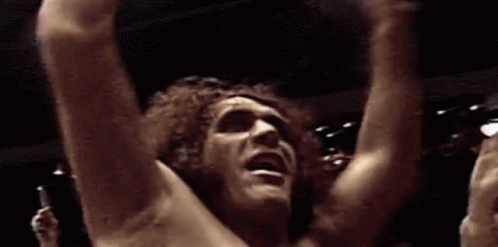 Andre The Giant Cheering On GIF