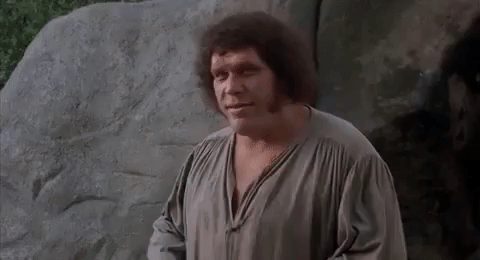 Andre The Giant Throwing A Rock GIF