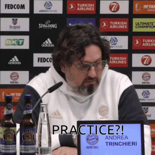 Andrea Trinchieri Talks About Allen Iverson Practice GIF