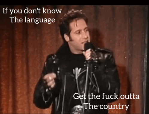 Andrew Dice Clay Get Outta Country GIF