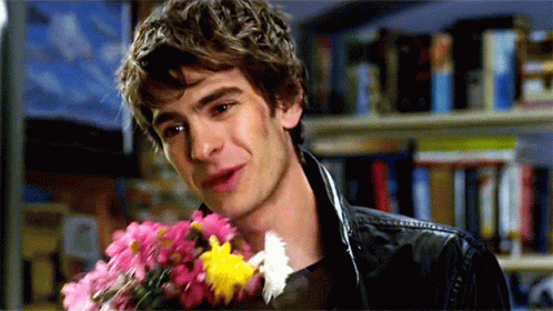 Andrew Garfield Spiderman Flowers For You GIF