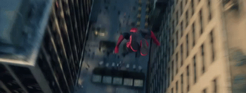 Andrew Garfield Spiderman Swinging On Buildings GIF