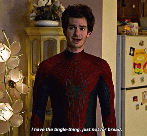 Andrew Garfield Spiderman Tingle Thing GIF