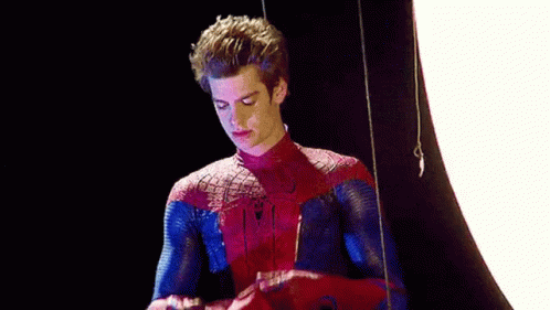 Andrew Garfield Spiderman Wearing Mask GIF