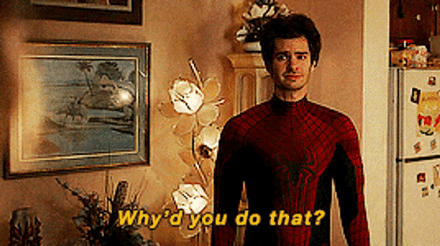Andrew Garfield Why'd You Do That GIF