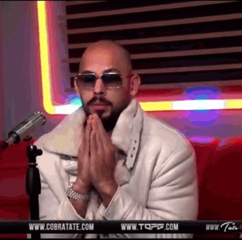 Andrew Tate Pleading Gesture GIF