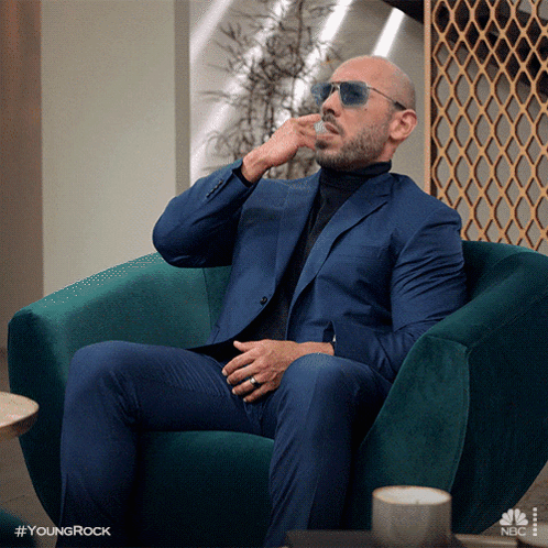 Andrew Tate Pointing Up GIF