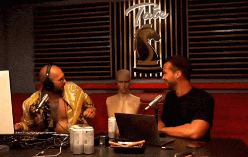 Andrew Tate Punching Dummy On Podcast GIF