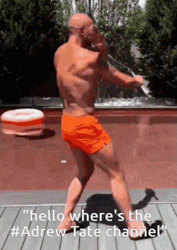 Andrew Tate Using Nunchaku GIF