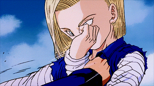 Android 18 Dragonball Fighting GIF
