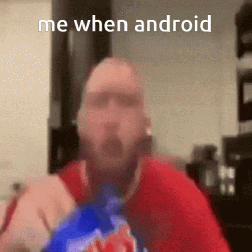 Android Man Eating Chips GIF