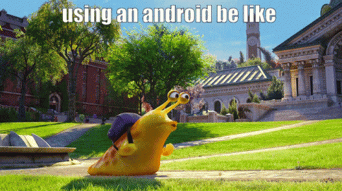 Android Snail Slow GIF