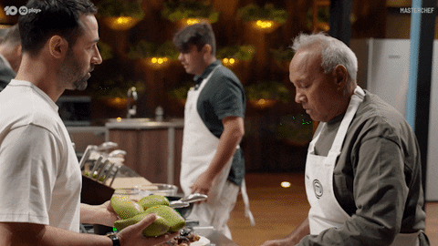 Andy Allen Gets Pat On Shoulder Masterchef GIF