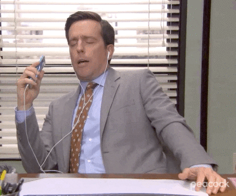 Andy Bernard Hilarious Water Splash GIF