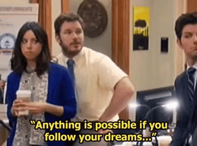 Andy Dwyer Anything IS Possible GIF