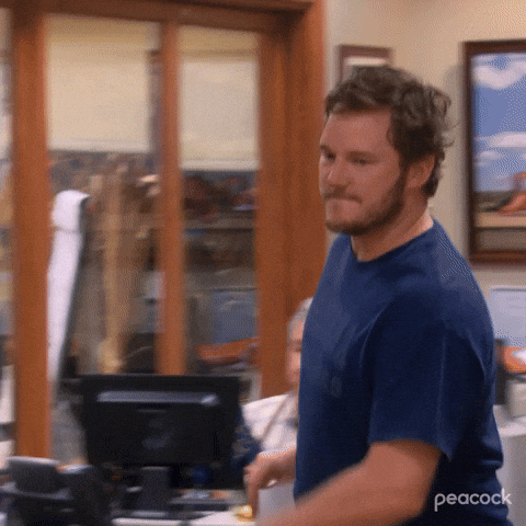 Andy Dwyer Jogging In The Office GIF