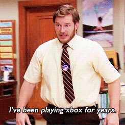 Andy Dwyer Playing Xbox For Years GIF