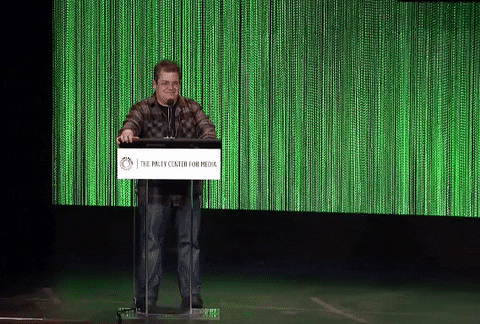 Andy Dwyer Running To The Stage GIF