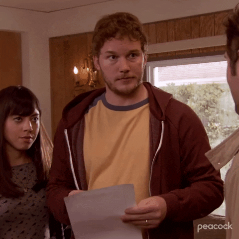 Andy Dwyer Serious Look Parks And Recreation GIF