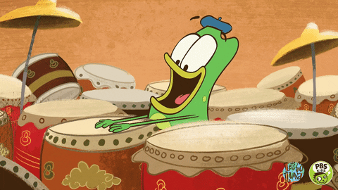 Andy Hopper Playing Drums Pbs Kids GIF