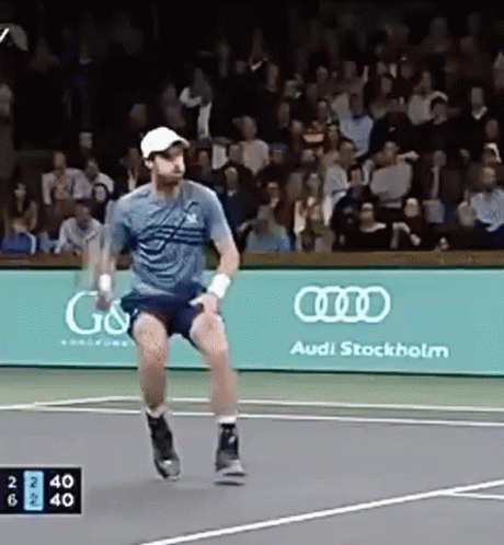 Andy Murray Awkward Hit GIF