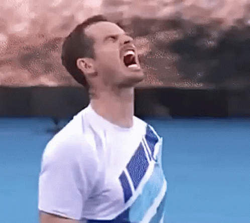 Andy Murray Berserk Scream GIF