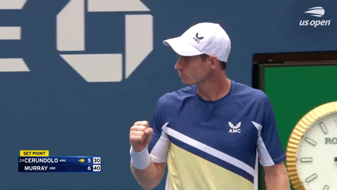 Andy Murray Cheering GIF