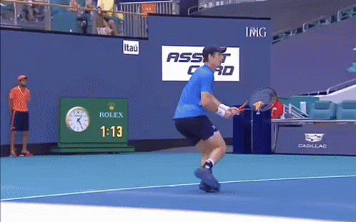 Andy Murray Falling Backwards GIF