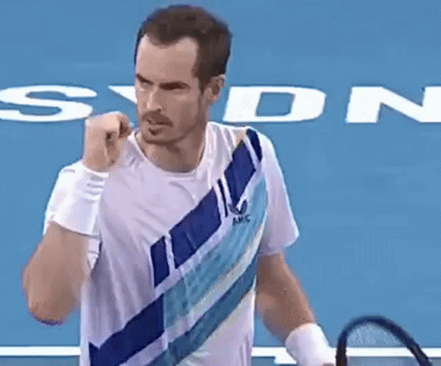 Andy Murray Go Fist Pump GIF