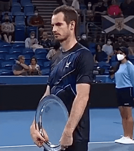 Andy Murray Holding Plate GIF