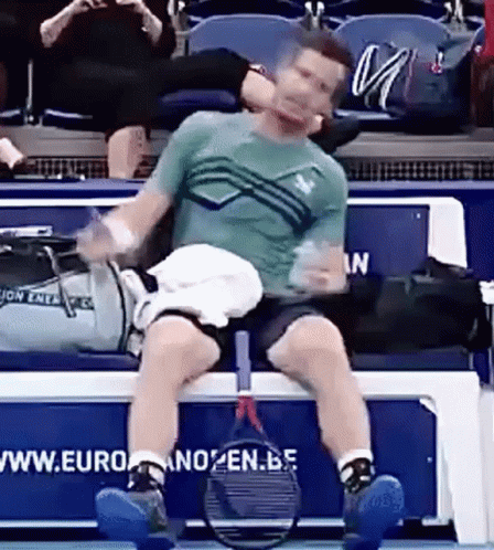 Andy Murray Rocking The Chair GIF