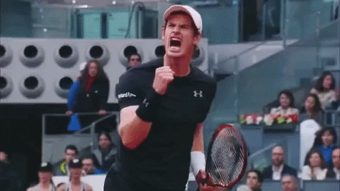 Andy Murray Screaming GIF